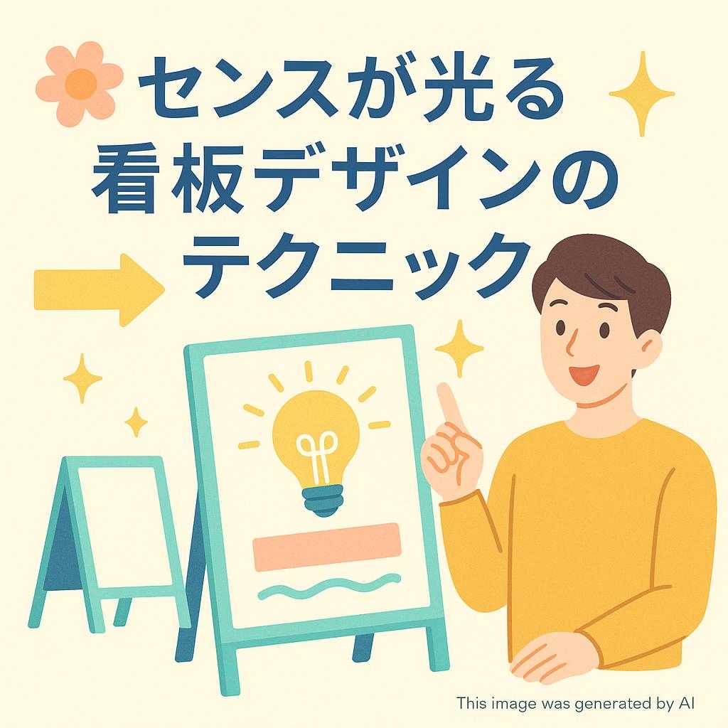 センスが光る看板デザインのテクニック