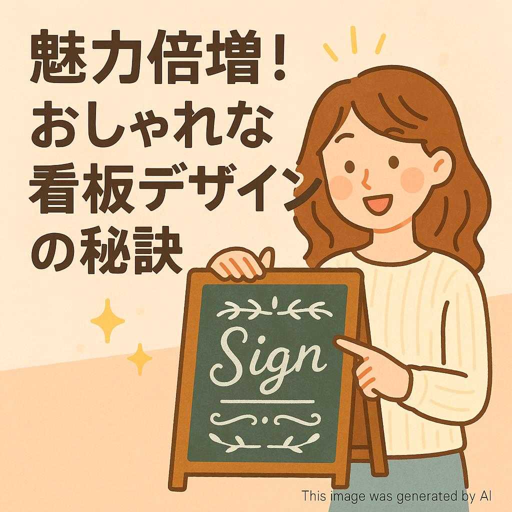 魅力倍増！おしゃれな看板デザインの秘訣
