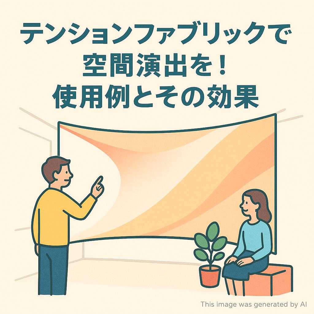 テンションファブリックで空間演出を！使用例とその効果
