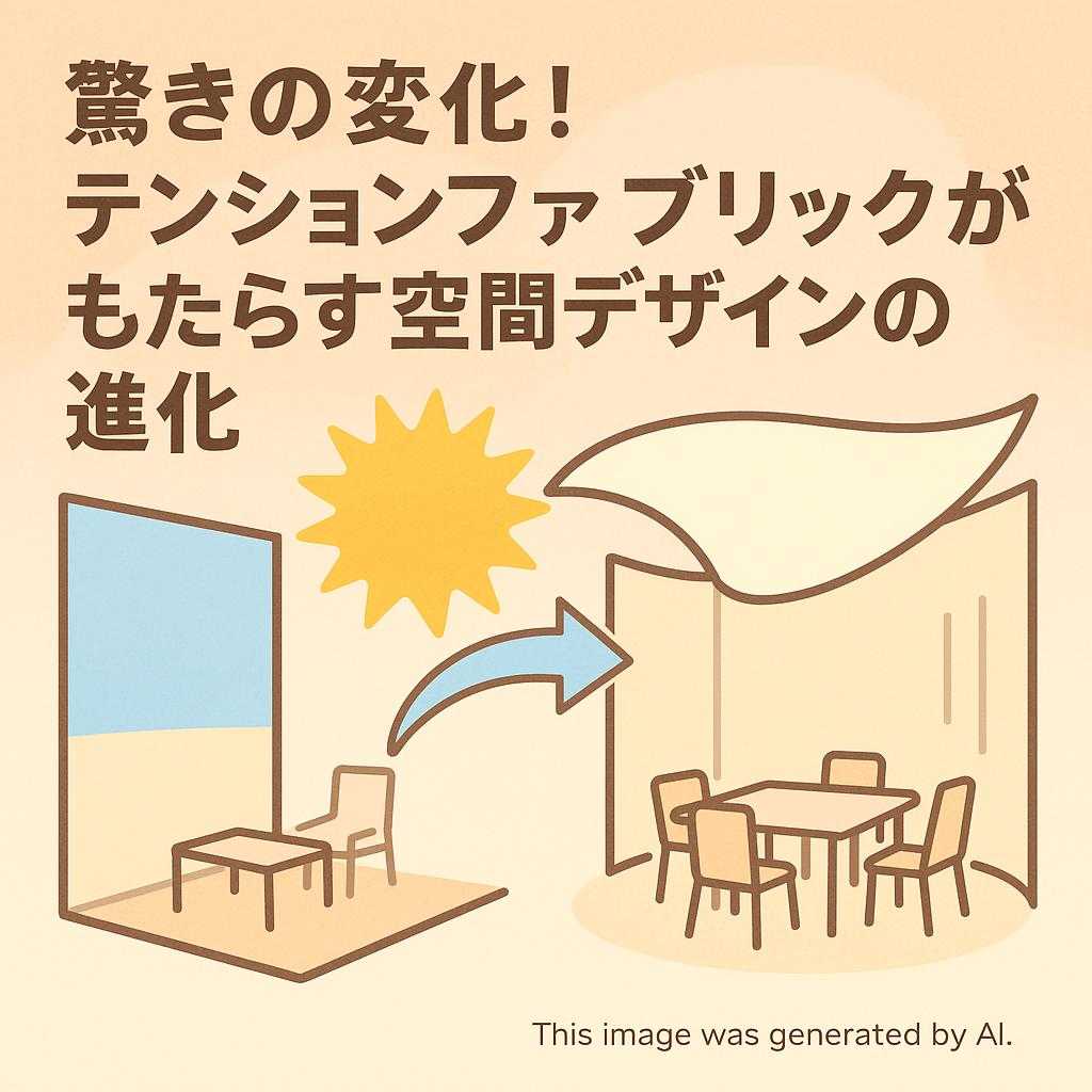 驚きの変化！テンションファブリックがもたらす空間デザインの進化