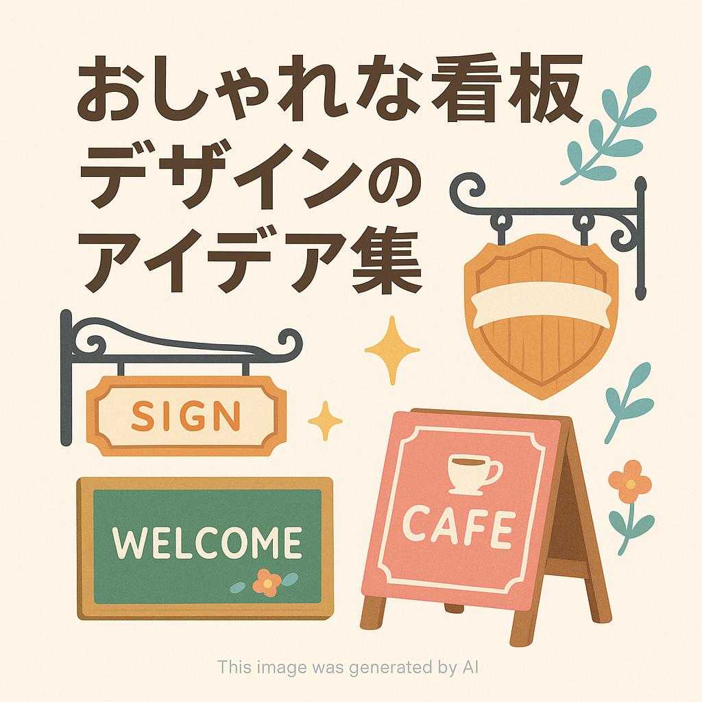 おしゃれな看板デザインのアイデア集