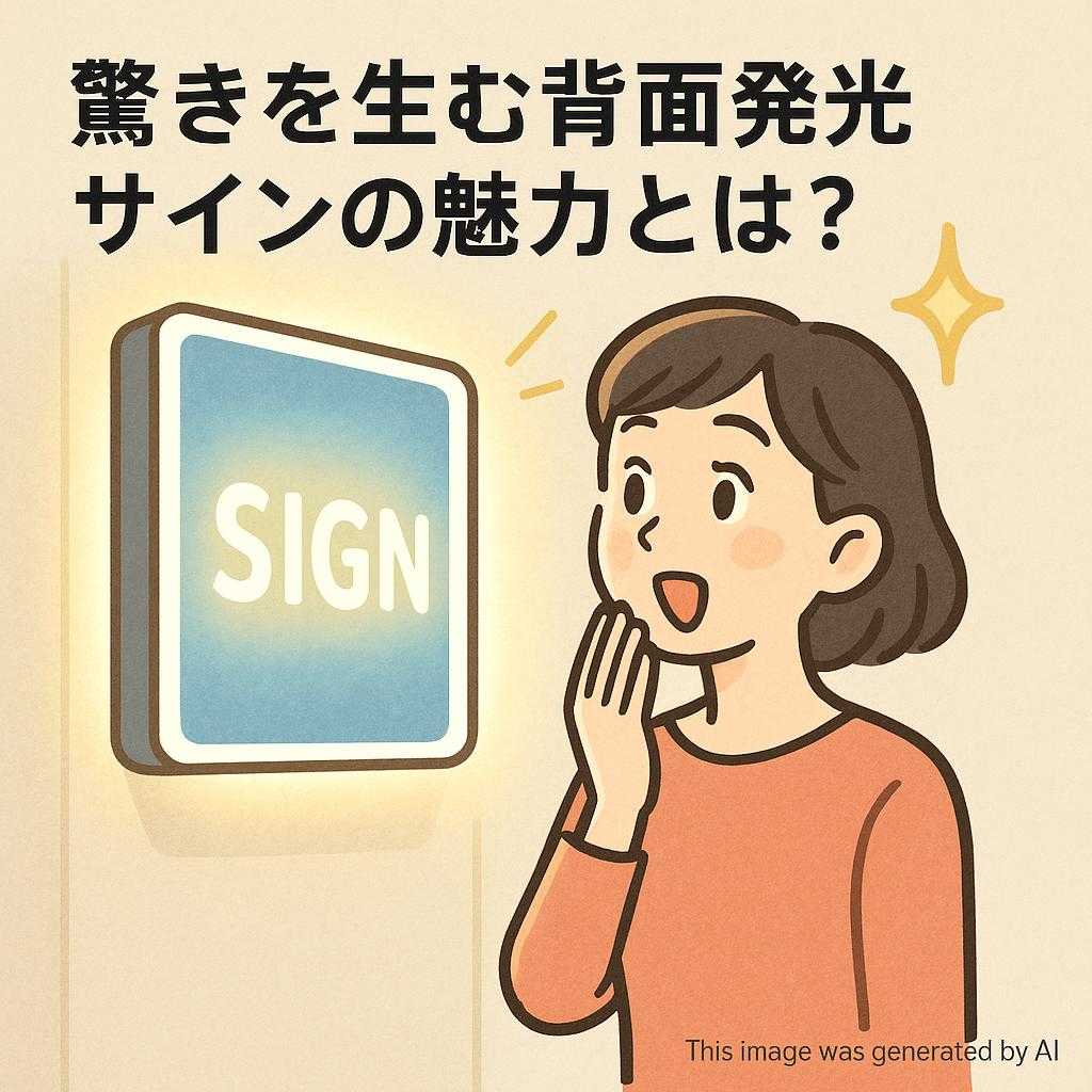 驚きを生む背面発光サインの魅力とは？