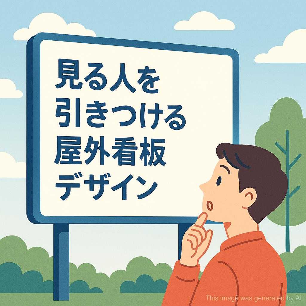 見る人を引きつける屋外看板デザイン